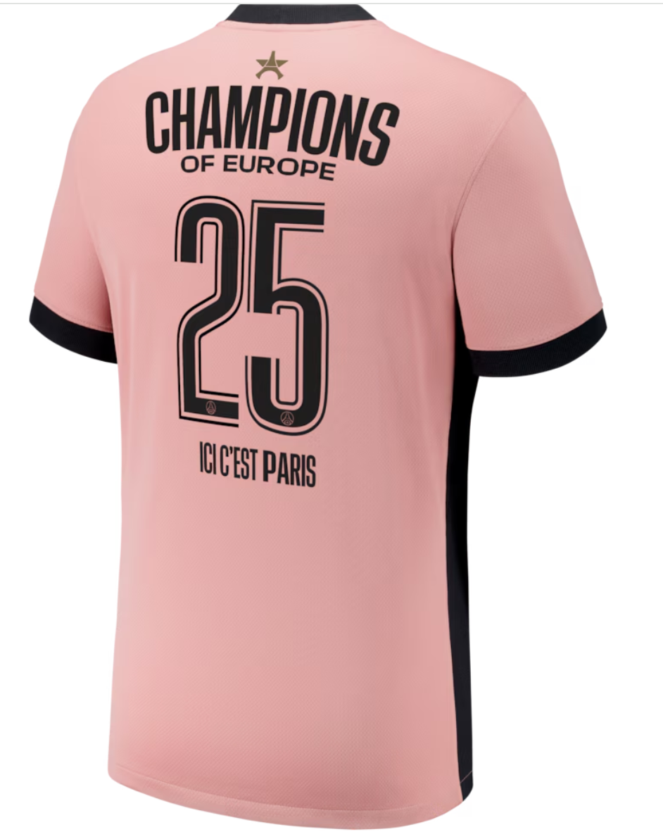Maillot Collector Maillot Third Stadium PSG Jordan 24/25 - Champions of Europe 2025