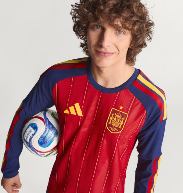 Maillot manches longues Domicile Espagne 26 Authentique