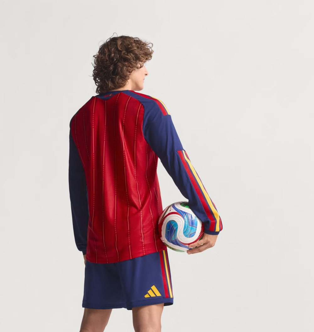 Maillot manches longues Domicile Espagne 26 Authentique