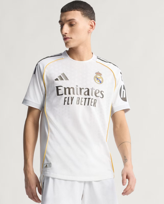 Maillot Domicile Real Madrid 25/26 Authentique