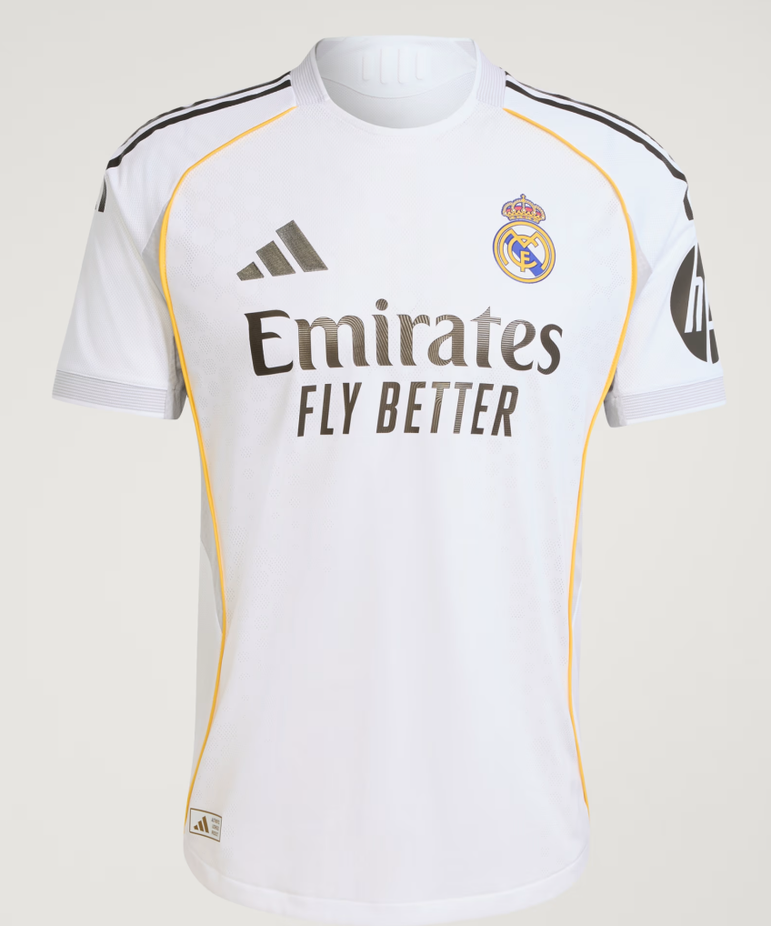 Maillot Domicile Real Madrid 25/26 Authentique