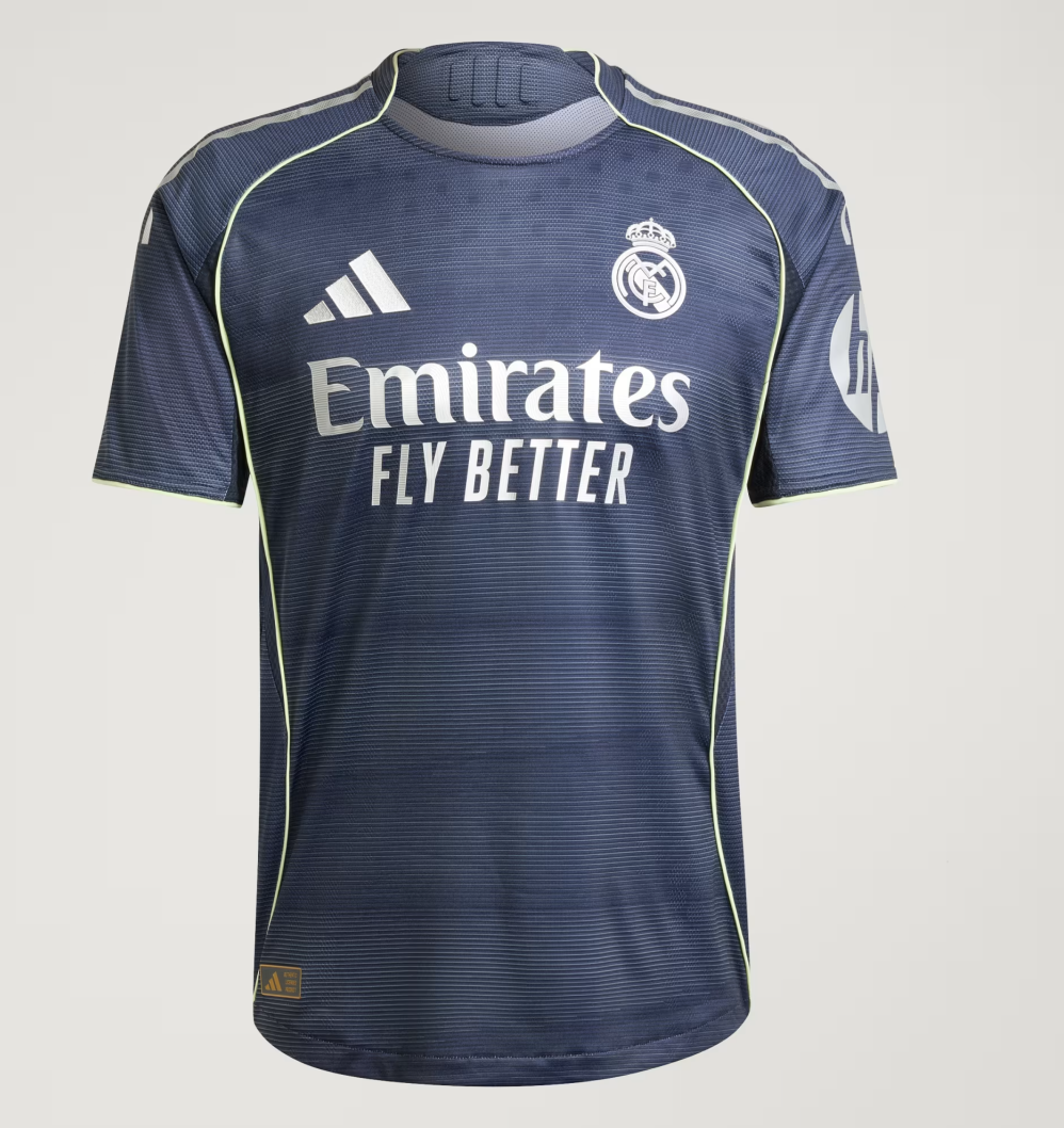 Maillot Extérieur Real Madrid 25/26 Authentique